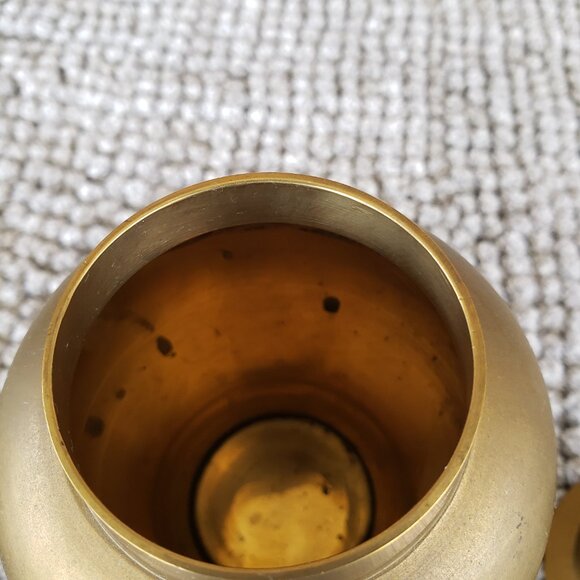 Cute Vintage Small Brass Urn - Picture 8 of 8